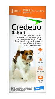 Credelio Chewable for Dogs 12.1-25  lbs 1 Tablet
